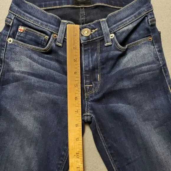Hudson Krista Crop Super Skinny Released Hem Jeans Sz 24 - Picture 14 of 14